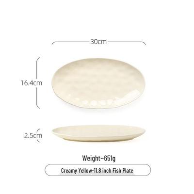 ZISIZ Cream Style Ceramic Dinnerware Collection