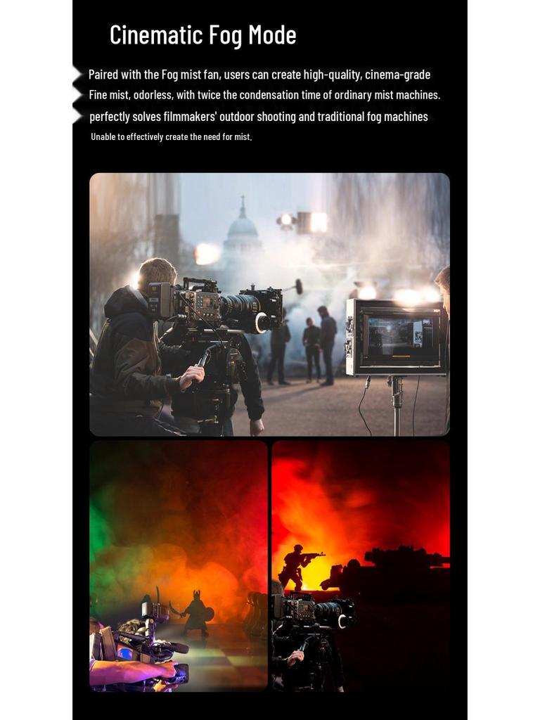 8Nais Fog-101 Portable Smoke Machine for Professional Film and Stage Effects