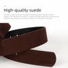 Pin Buckle Suede Leather Belt Luxury Design Wide Waistband Women Waist Belt  Coat Skirt Decoration