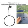 Iron Pole Mounted Storage Holder Black Pole Mounted Storage Rack  Outdoor Activities Camping