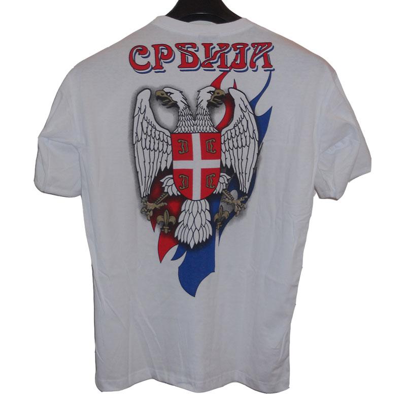 

Serbia Eagle Coat of Arms Men TShirt Short Sleeve Casual 100 Cotton Shirt 4XL