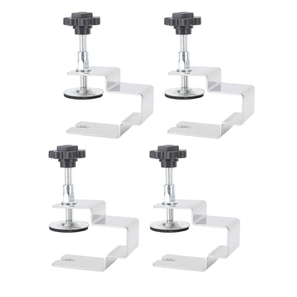 4PCS Drawer Fixing Clip Thickened Stainless Steel Non Slip Cabinet Drawer Installation Clamp