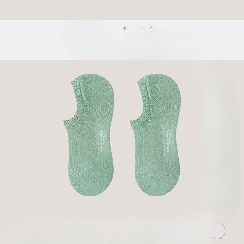 Summer Boat Socks for Women, Pure Cotton Invisible Socks, Thin Anti-slip, Non-dropping Heel, Boneless, Antibacterial and Deodorizing Socks