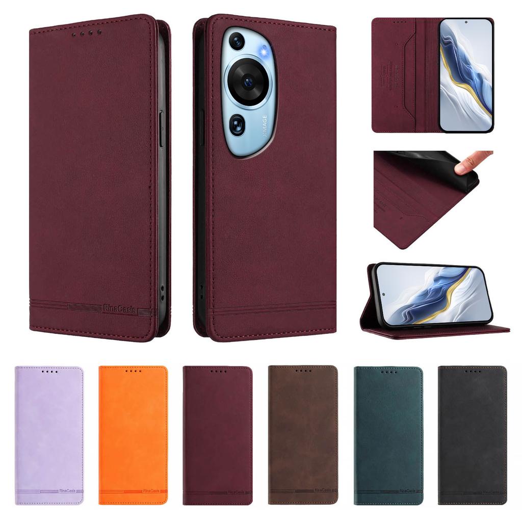 Magnetic Flip Leather Wallet Phone Case With Card Holder For Huawei P60 Art P60 P50 P40 P30 P20 Pro Lite Shockproof Cover