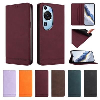 Magnetische Klapp-Leder-Geldbörse Handyhülle Mit Kartenhalter Für Huawei P60 Art P60 P50 P40 P30 P20 Pro Lite Stoßfeste Hülle