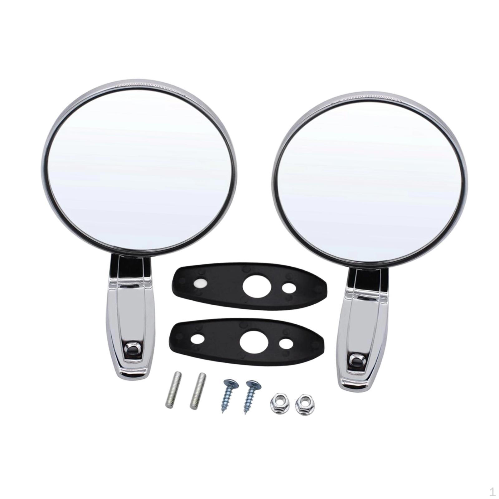 

1 Pair Car Clear View Durability Zinc Alloy Accessories