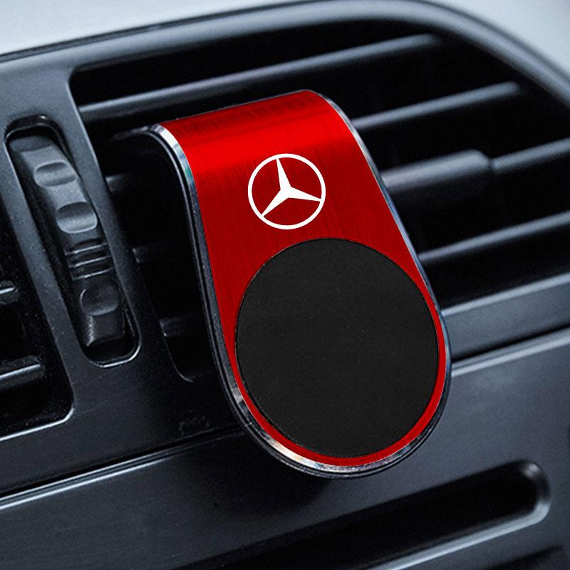 New 1Pcs Magnetic Car Emblem Phone Holder 360 Rotation Bracket For Mercedes-Benz B-Class W245 W246 W247