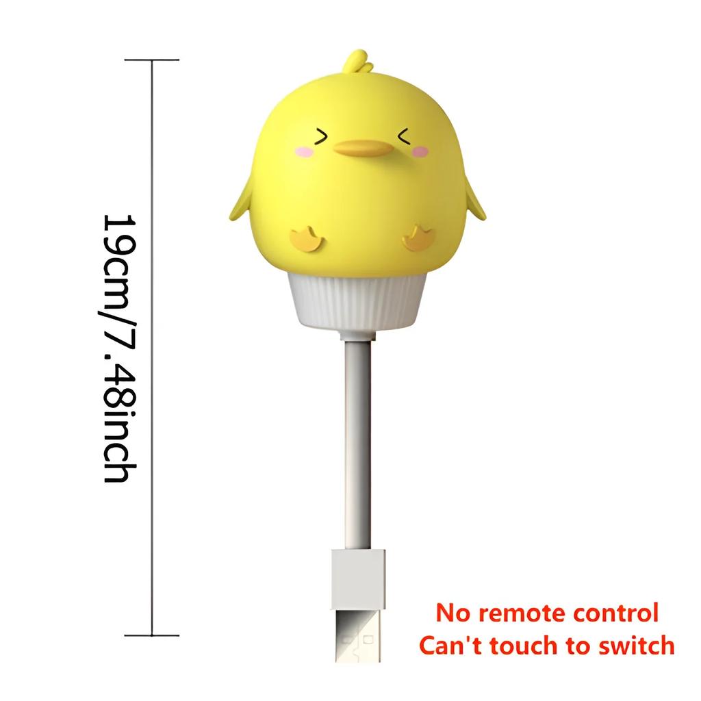 HPH LED USB Night Light Cartoon Cute  Night Lamp Babies Bedroom Decorative Feeding Light Bedside Tabe Lamp Xmas Gifts For Kids
