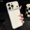 For For Iphone 17 Pro Max 16 Magnetic Litchi Texture Silicone Frame Case For For Iphone 15 14 13 Lens Protective Cover