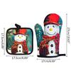 Christmas Lovely Oven Mitts and Pot Holders Soft for Baking Cooking Kitchen Gift