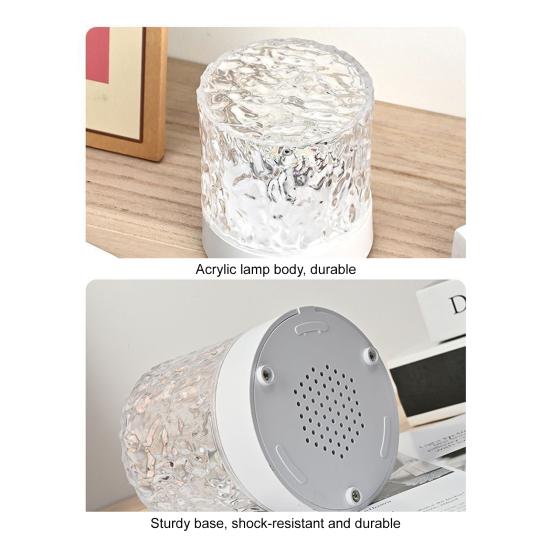 Ocean Wave Projector Light 16Colors Luminorthe Night Light 3D Holographic Water Ripple Ambient Lamp with Remote Control for Meditation Relaxation Room