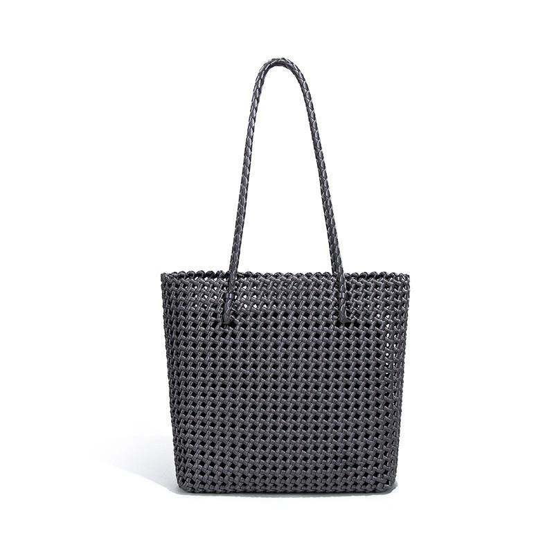 Champagne Gold Windmill Knot Craft Hand-woven Bag Retro Fashionable Commuting Large Capacity Single-shoulder Tote Mother