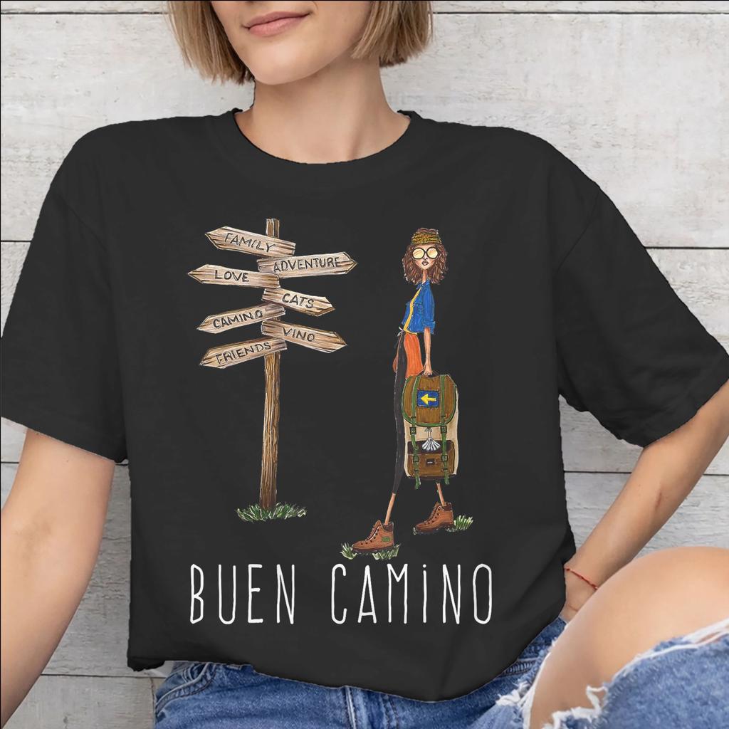 Men Women Camino de Santiago 2026 T Shirt Cotton Graphic Printed TShirt Clothing Outfits