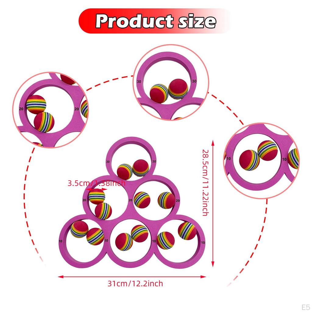 Colorful Ball Toss Game for Swimming Pool with Easy Setup