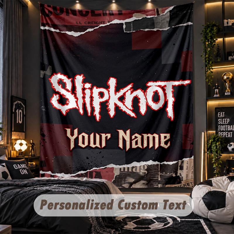 TapestrySlipknot Custom Name Text Personalized Wall Hanging Tapestry Home Wall Decor