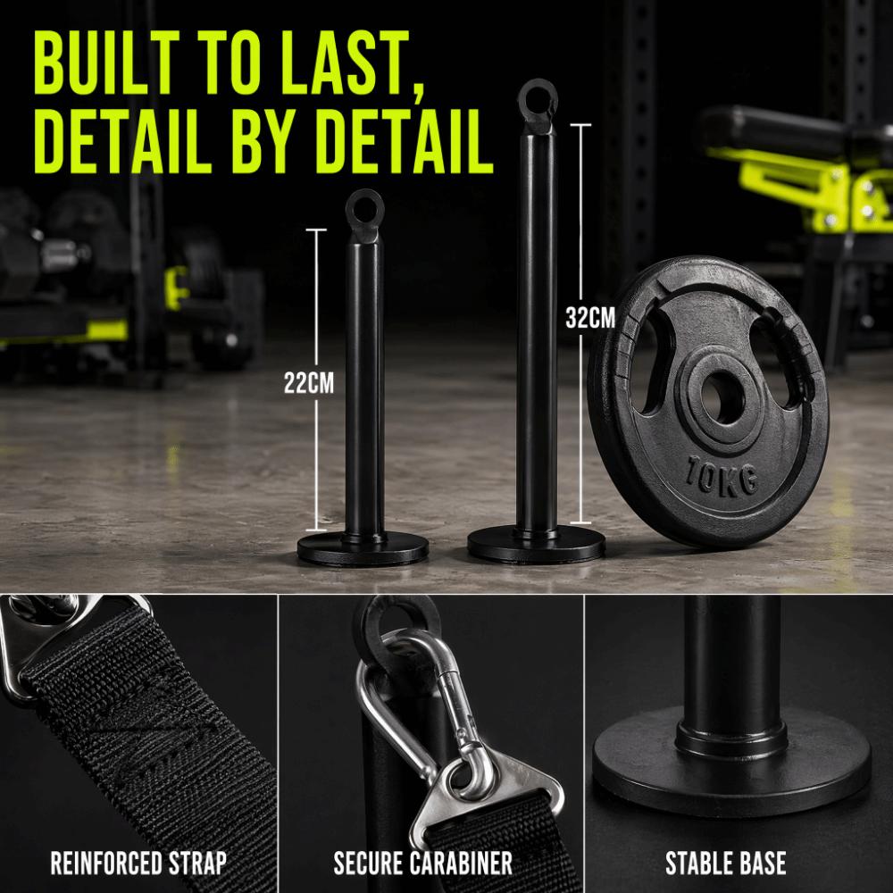 2pcs Loading Pin Weight Plate Loading Pin Steel Loading Pin Weight Plate Forearm Exercise