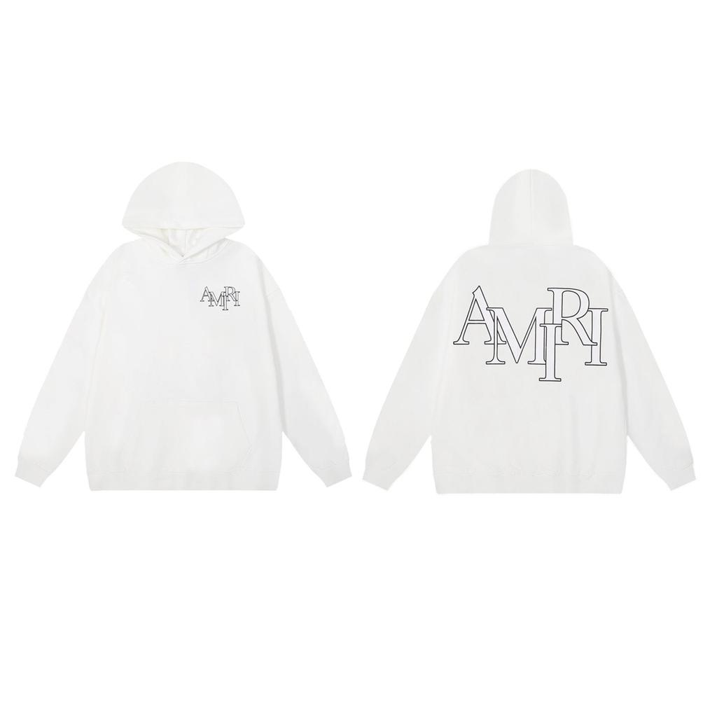 Men's Hooded Sweatshirt - American Trend, Letter Print, Cotton Terry Cloth