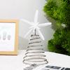 Starfish Christmas Tree Topper Resin Starfish Decoration with Spiral Wire Base Xmas Tree Decoration Starfish for Home Office Parties