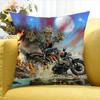 I-Iron Run For Your M-Maiden   Various Sizes Square Pillow Case For Car Home Bedchamber Decor
