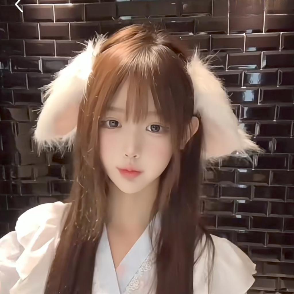 Handmade Lolita Lop-eared Rabbit Headdress New Cos Plush Simulation Dog Animal Ears Dog Ears Headband Christmas