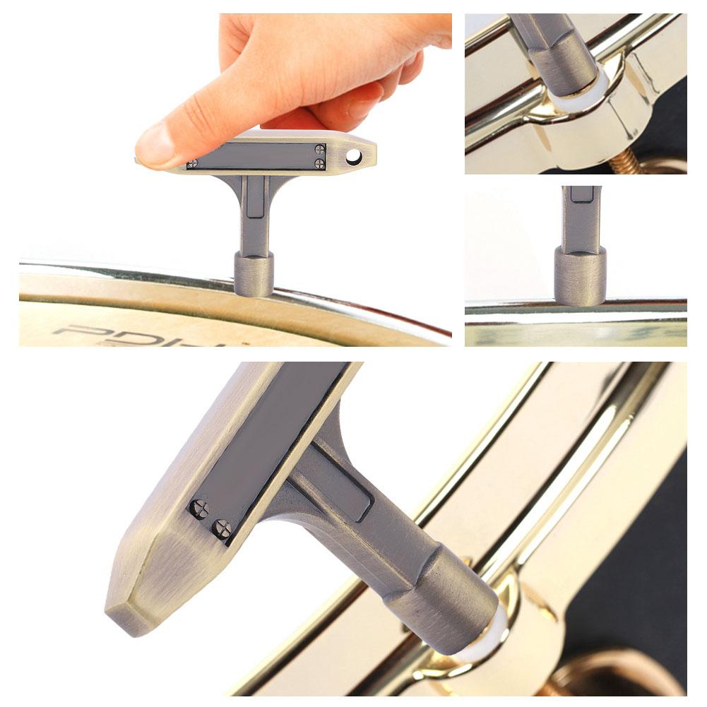1PC T Shape Metal Drum Kit Tuning Key Wrench 5.4 * 5.4MM Musical Instrument Accessory(Bronze)