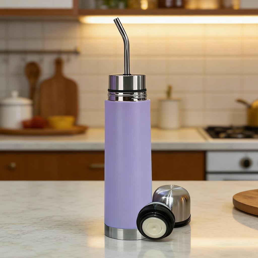 3-in-1 Thermobecher für Mate-Tee mit integrierter Bombilla Tragbarer Yerba Mate Reisebecher Multifunktionale Vakuum-Isolierflasche