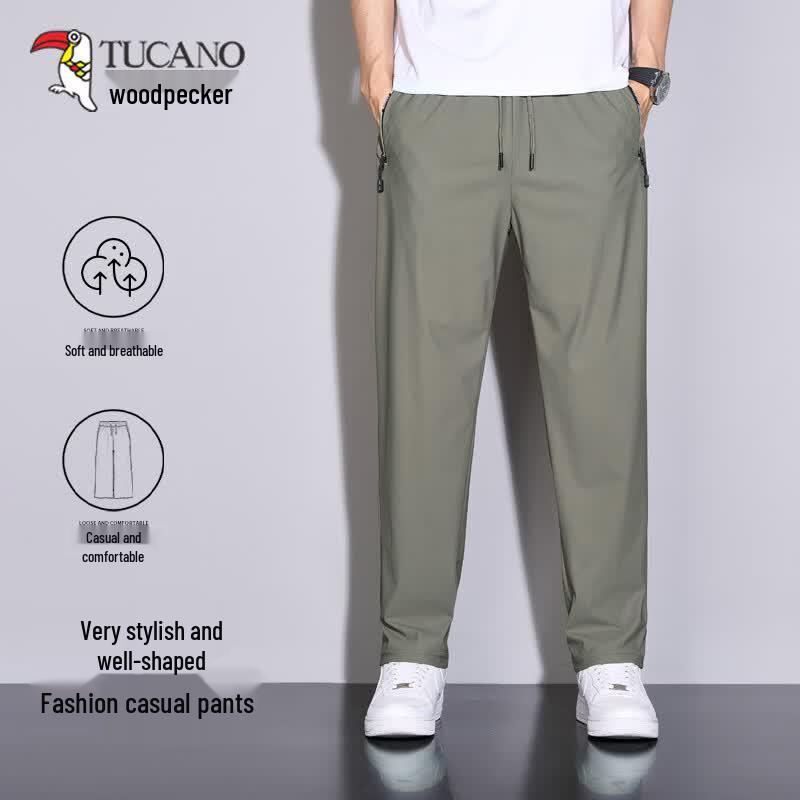 TUCANO Men s Summer Quick-Dry Ice Silk Casual Pants L