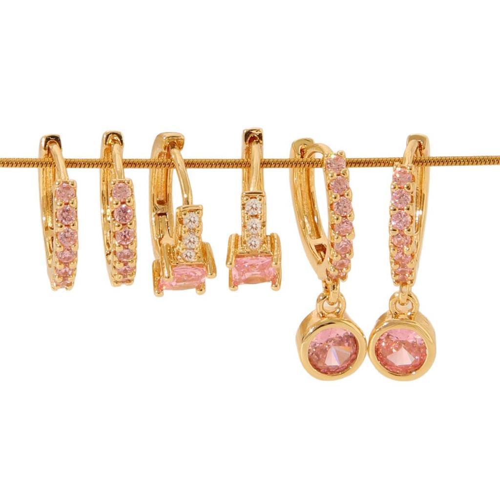 2025 New High-End Women's Light Luxury Circular Hoop Earrings Set