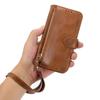 iPhone 15 Pro Leather Zipper Lanyard Case with Protective Function.
