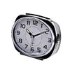 Hometime Alarm Clock Oval with Luminous Hands - Black Case