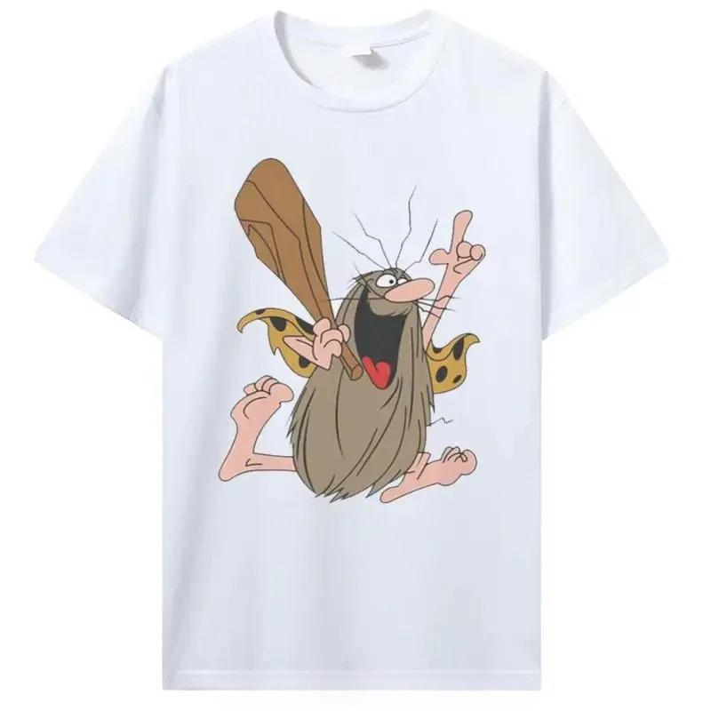 

Футболка с рисунком Ханны Барбера Капитан Кейви 80-е с мультяшным принтом Повседневная футболка Женская футболка Специальный подарок 4XL