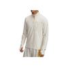Launch Trail Fashion Comfortable Aesthetic Solid Color Simple Long Sleeve T-Shirt Men Tops White 1383244-279
