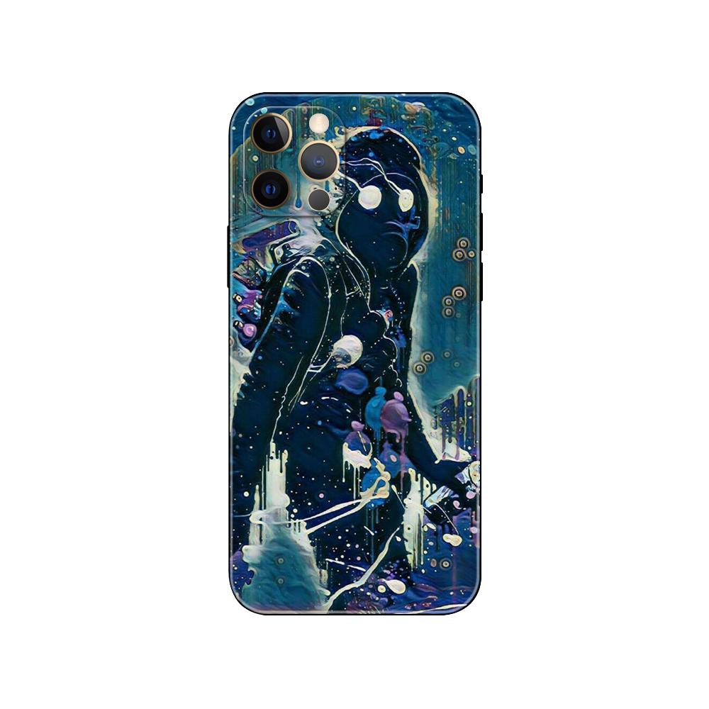 Custodia per telefono Cool Man Antigas mask per iphone 5 5s 2020se 6 6s 7 8 plus x 10 XR XS 11 12 13 mini pro MAX cover posteriore in tpu nero