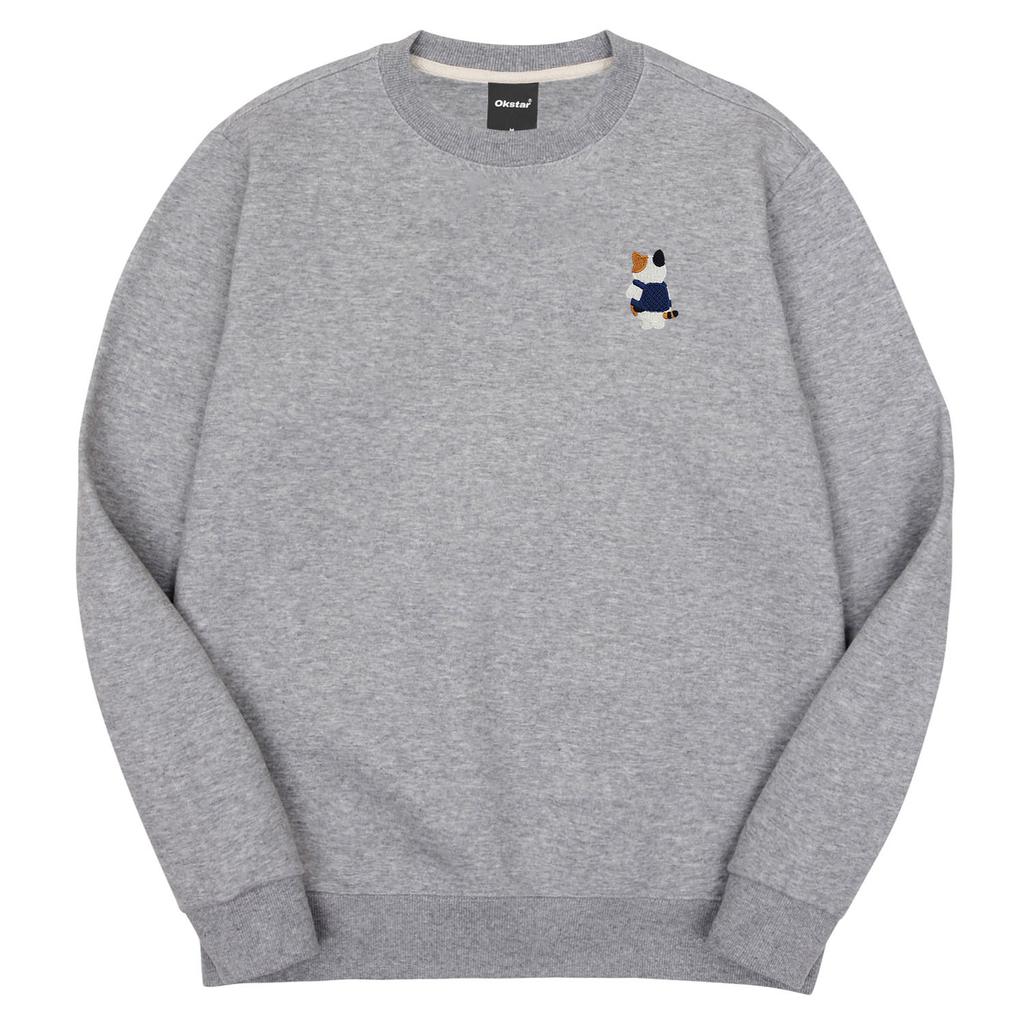 OKSTAR Bag Tricolor Cat Embroidered Special Double-Sided Sweatshirt (Type B)