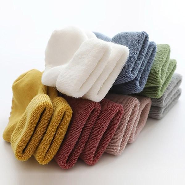 Mom's Care Basic Color Silné novorozenecké ponožky 4 páry, korejské kojenecké výrobky