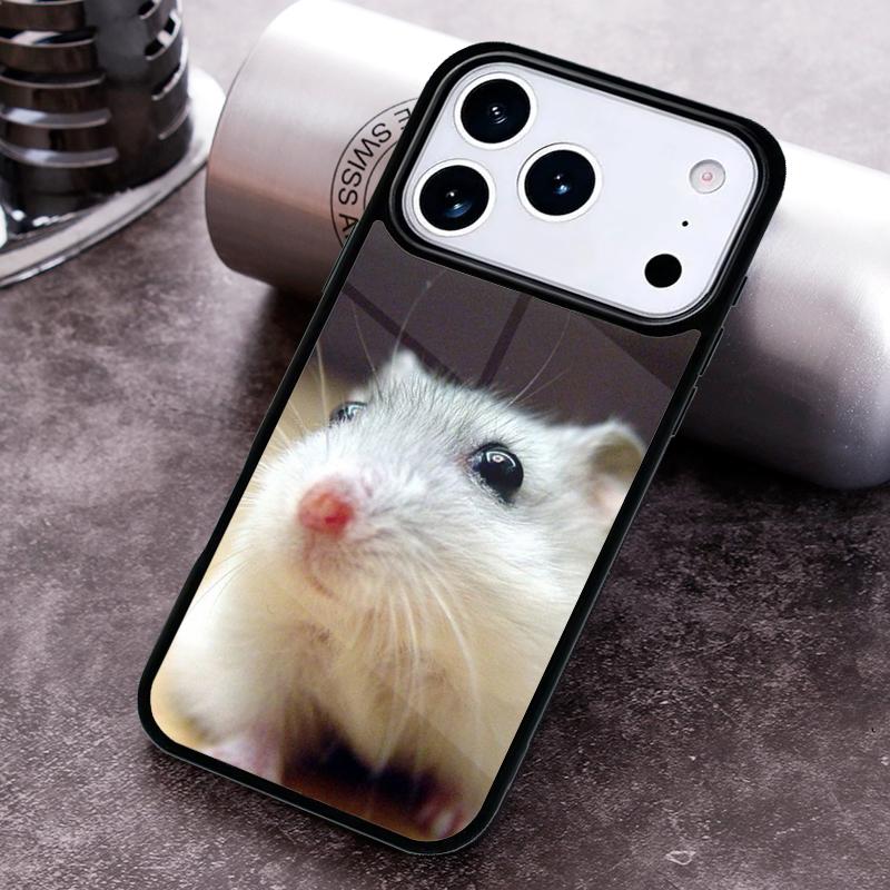 Cute Adorable Hamster Phone Case For iPhone 17 16 15 14 13 12 11 Pro Max Plus 17Air Soft Silicone Cover