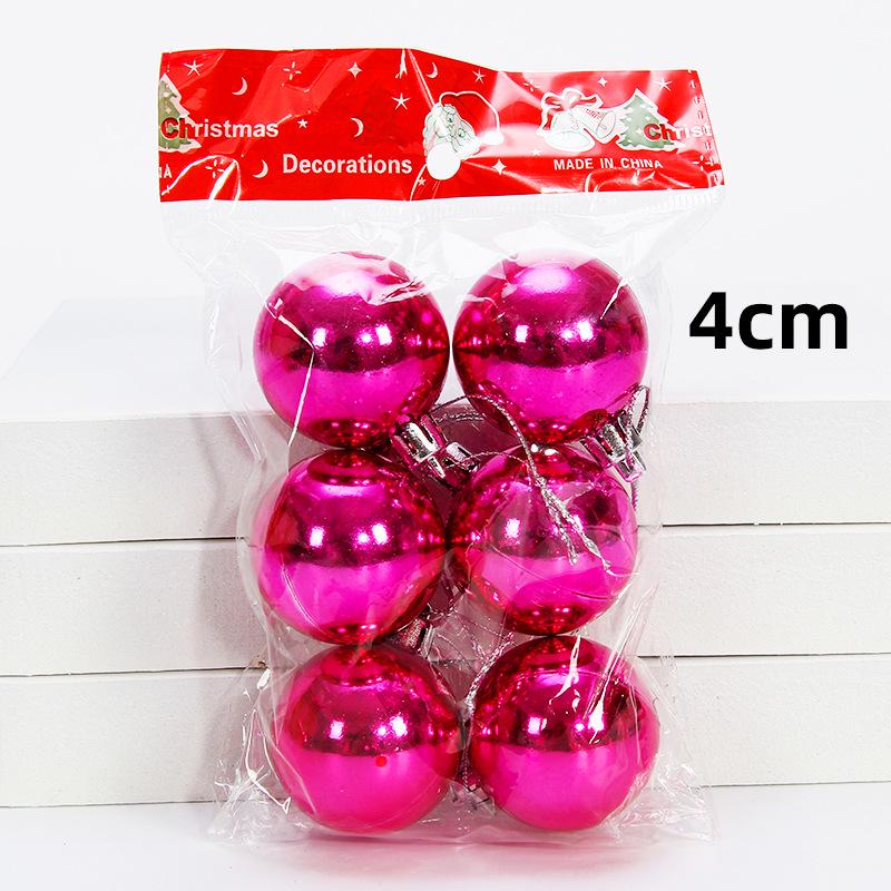 Large and Small Shiny Christmas Ball Tree Decorations