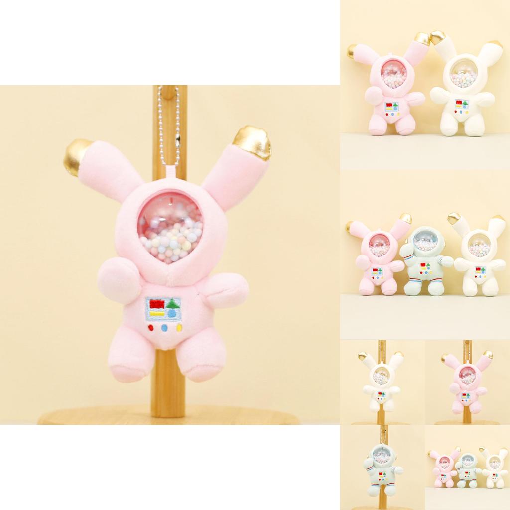 Charming Astronaut Plush Keychain Space Bunny Doll Backpack Decoration