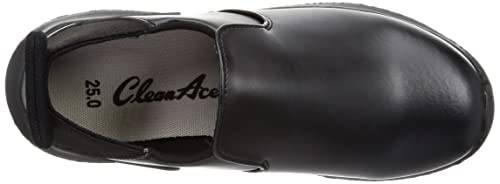 Fukuyama Rubber Clean Ace Work Shoes, Black, Size 22.0 cm, 3E