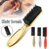 Comb Blade Comb Soft Bristles Brush Scissors Cleaning Brush Men Oil Head Brush Skin Fade Brush