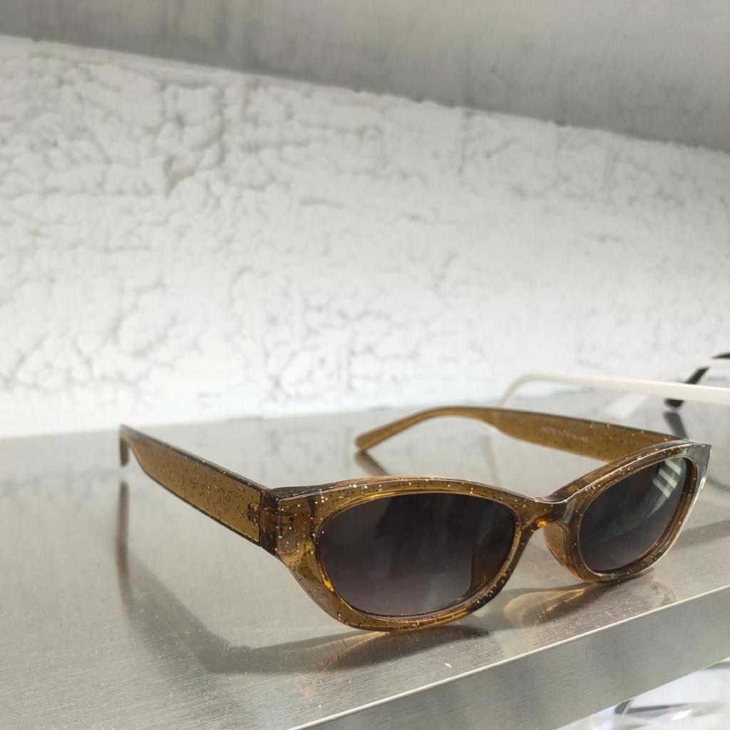 Glasses UV protection cat eye sunglasses women's small fragrant sunglasses concave shape trendy shot retro American ins