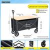 Portable Foldable Camper Van Cart: Hand-Pulled Travel Trailer for Kids, Outdoor Use.