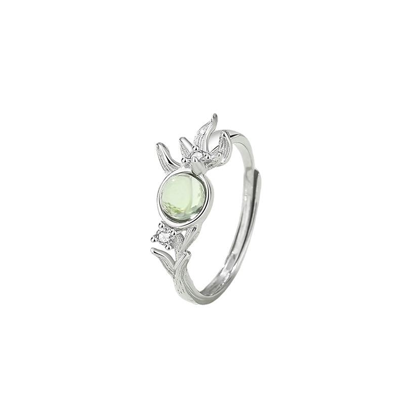 Tichia Gardenia Necklace for Women - S925 Sterling Silver, Forest Style, Light Luxury Flower Design S925 Silver