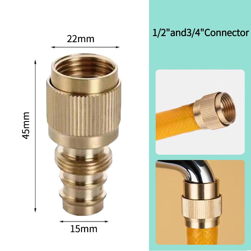 Duză de pulverizare Pistol de apă Aspersor direct din aliaj Presiune reglabilă Mașină de spălat furtun Robinet de apă Racord 1/2'' 3/4'' Conector rapid