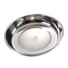 RuHan 304 Stainless Steel Flat Dinner Plate Set