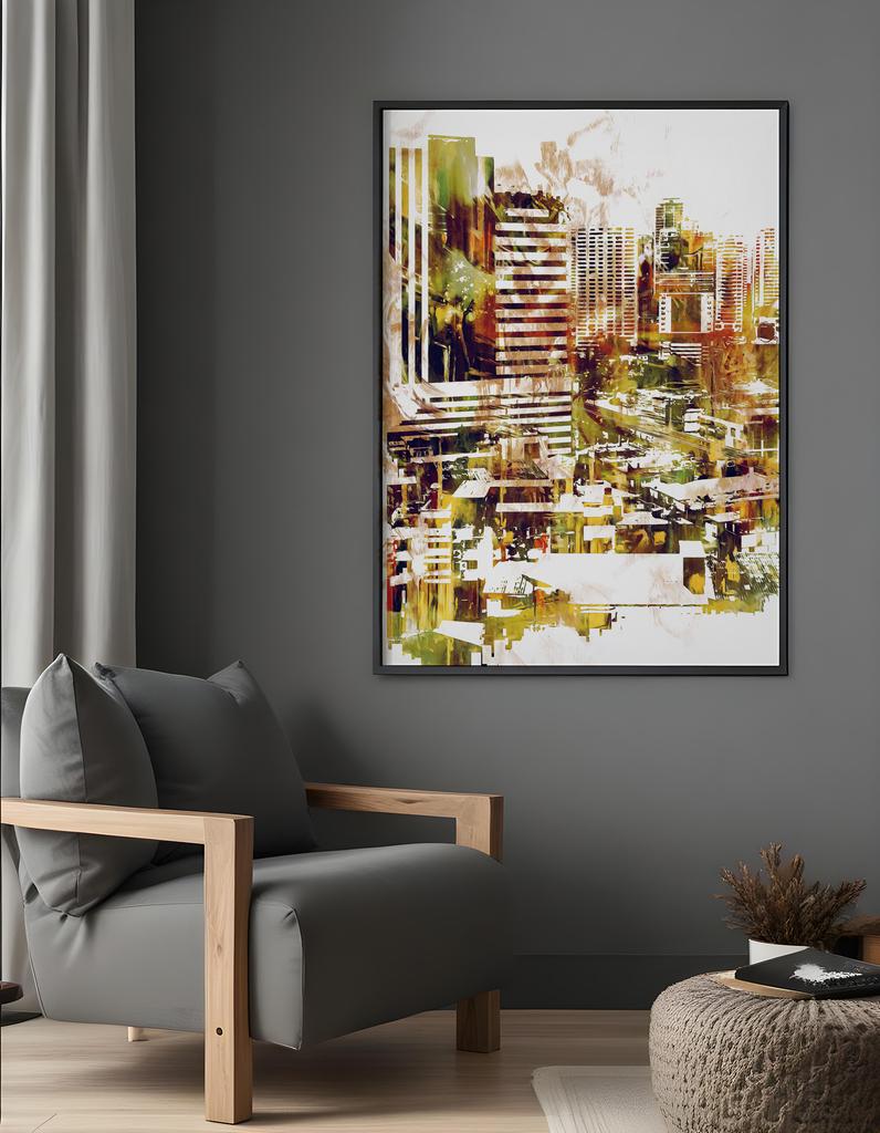 Poster Abstraction City Street Art