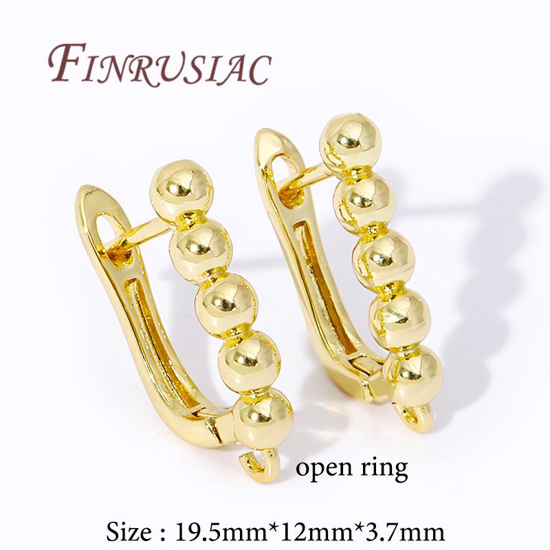 18K Gold Plated Brass Earwires Fasteners Earring Hooks Findings,Accessories For Earrings,DIY Jewelry Making Supplies