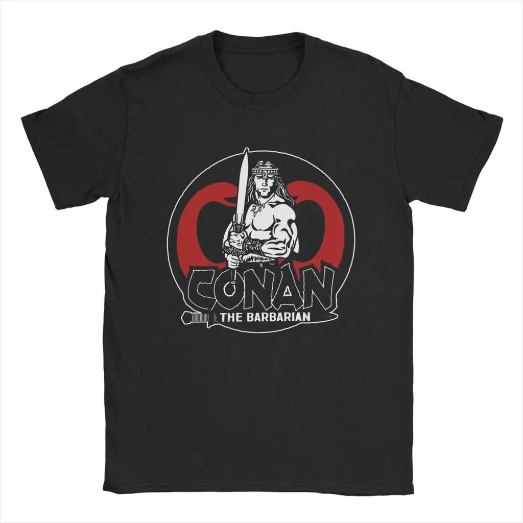 2025 Conan The Barbarian Women's Men T Shirt Novelty Tee Short Sleeve Round Neck T-Shirt Pure Cotton Summer Cotton Tops Clothing