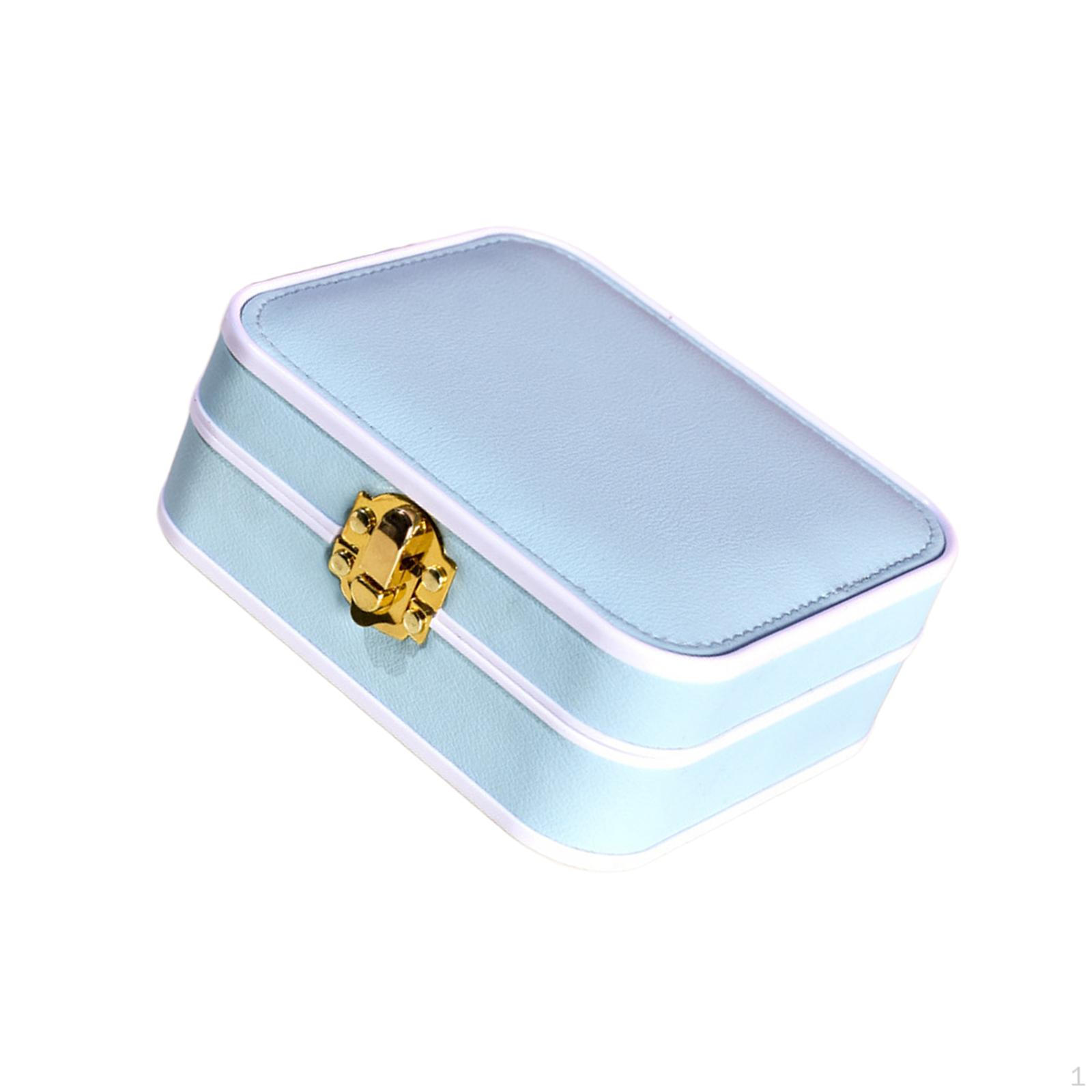 

Jewelry Box Storage Case PU Leather Multifunctional Holder for Necklace Women