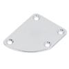 Guitar Neck Reinforcement Plate with Screws 4 Hole Curved Neck Joint Protection Board for Electric Guitar Bass